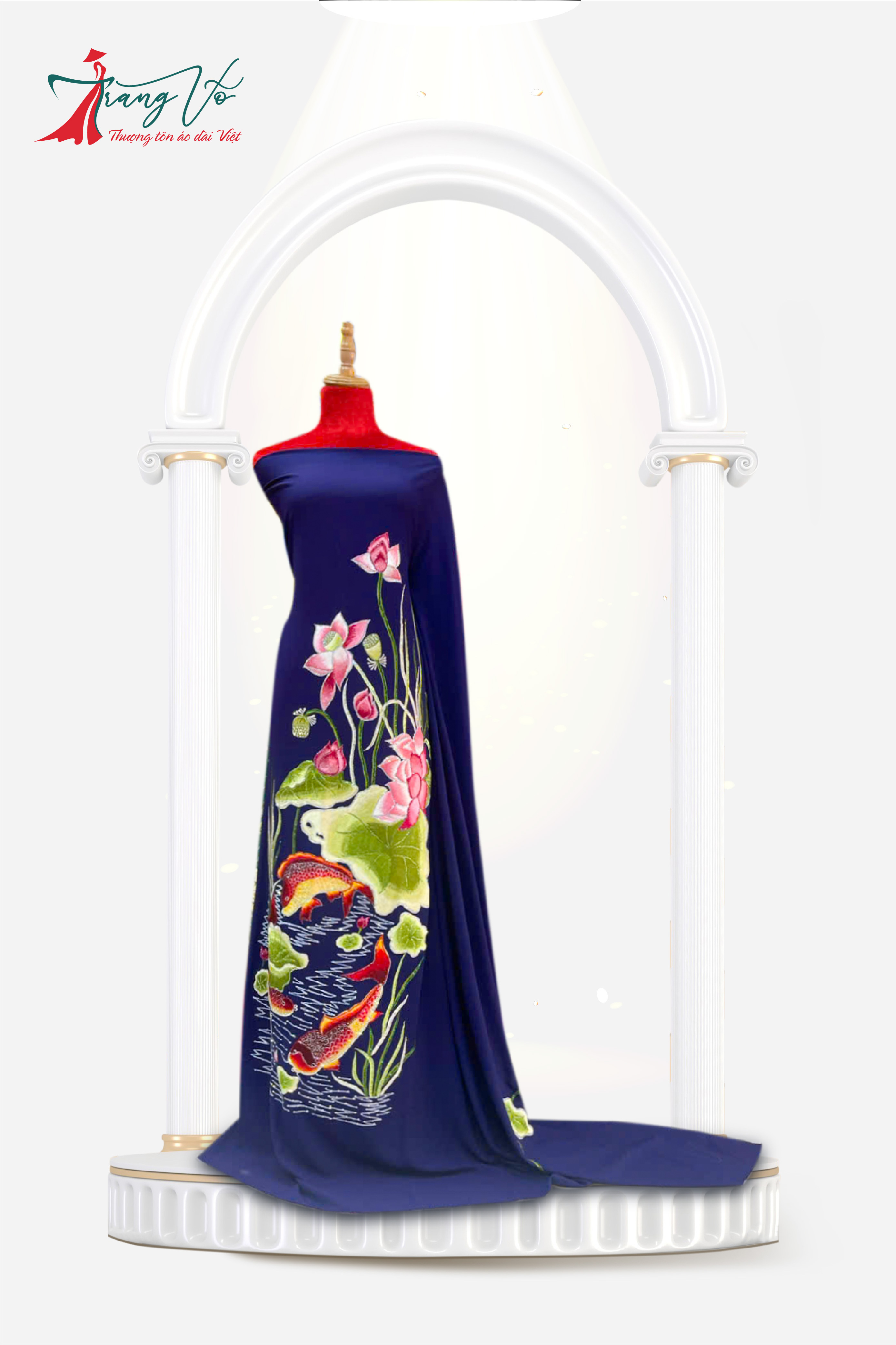 LEN Ý THÊU ÉP ĐÁ CAO CẤP HỌA TIẾT PHONG CẢNH #06112401